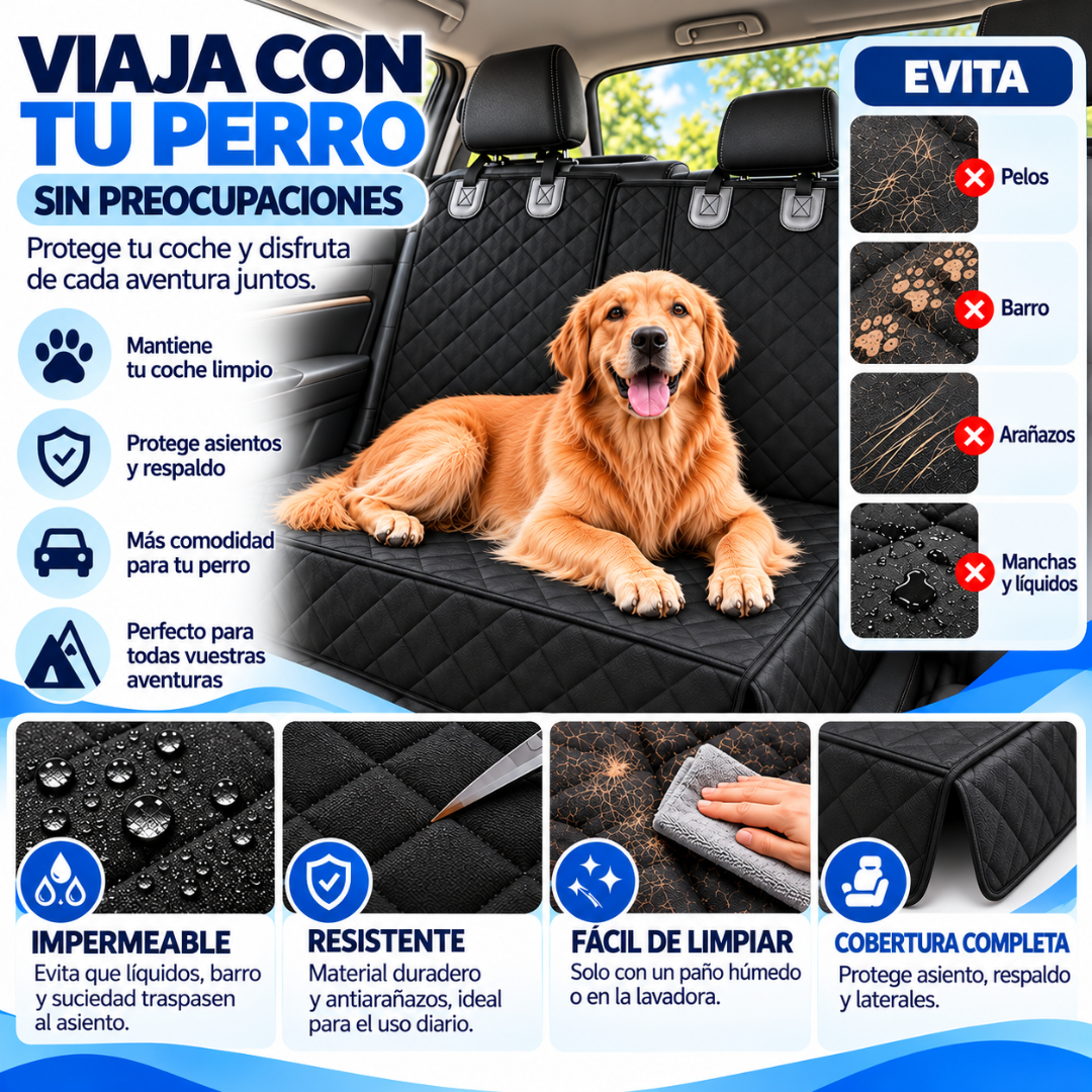 Perrumbo Protect™ | Funda Protectora de Coche para Perros